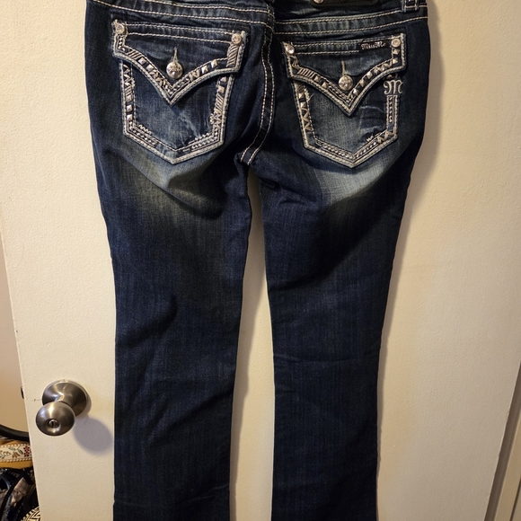 Miss Me Dark Blue Boot Cut Jeans - Picture 2 of 2